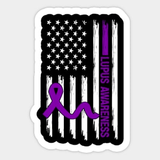 Lupus Awareness Flag Sticker